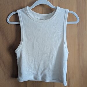 Cropped Fitted Tank Top